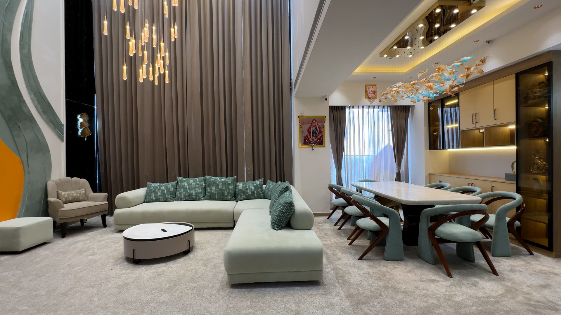 Bedroom setting with wardrobe and study furniture